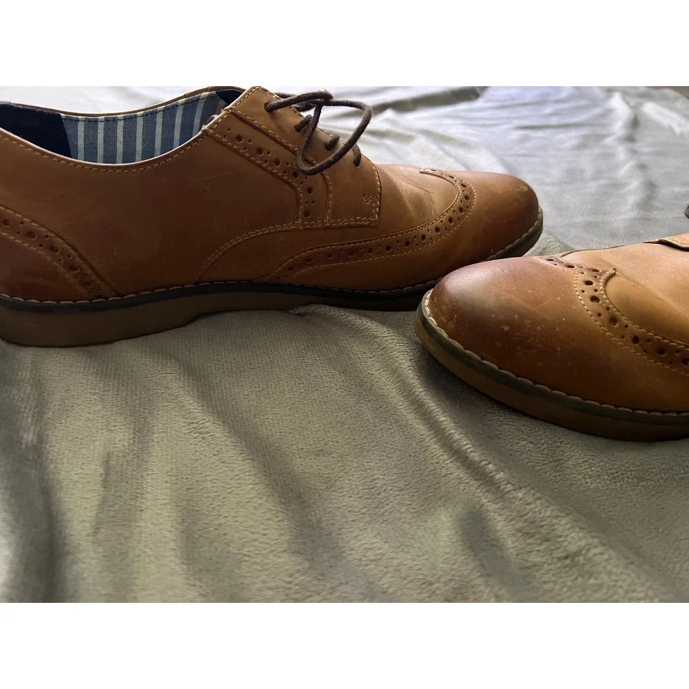 Sperry Top-Sider Mens 8.5M Brown Leather Wingtip Oxford‎ Shoes